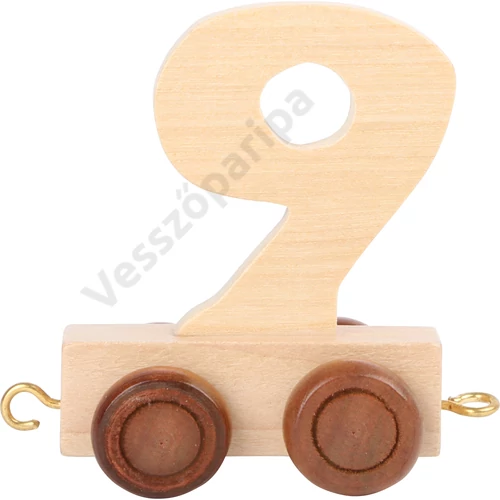 Számvonat fából - 9