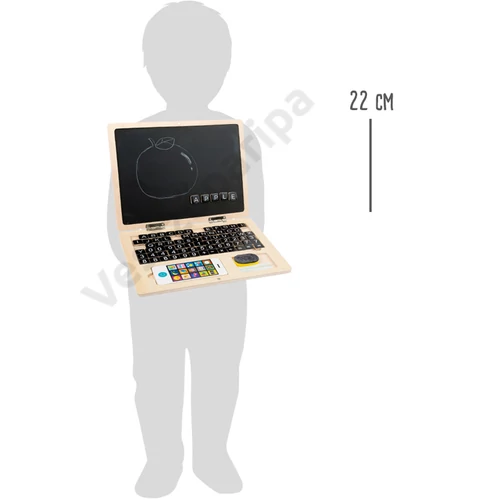 Small foot 11193 fa laptop mágneses táblával mérete