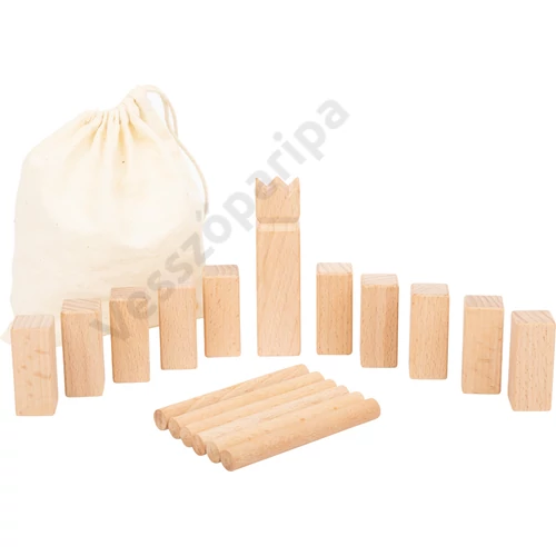 Kubb - Viking sakk utazáshoz, vászonzsákkal