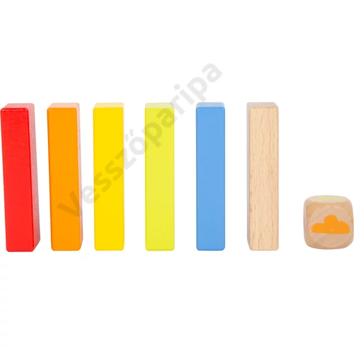 Small foot szivárvány jenga hasábok