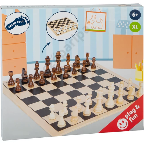 Small foot 11784 XL sakk és dáma játék doboza