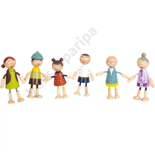 Small foot Fa babacsalád - 6 tagú, hajlítható végtagokkal