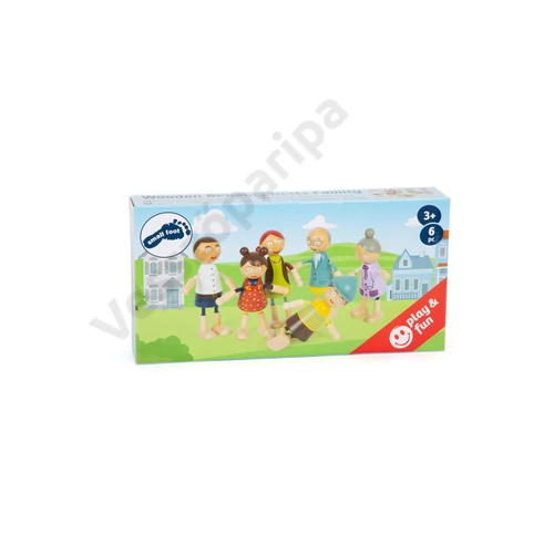 Small foot 11804 faragott fababa család doboz