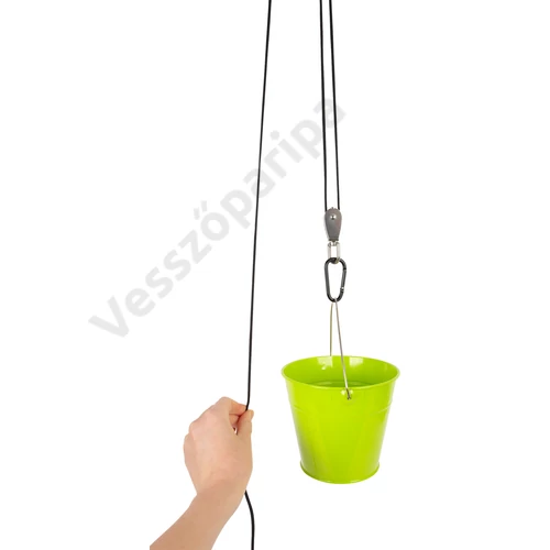 Felhúzható fém vödör