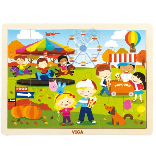 4 évszak fa kirakó, puzzle - 4 darabos készlet