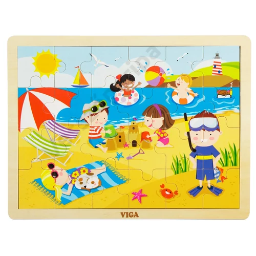 4 évszak fa kirakó, puzzle - 4 darabos készlet