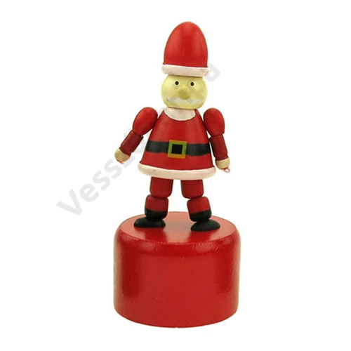 Nyomogatós figura - táncoló Mikulás
