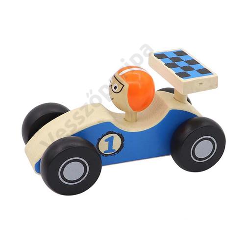 Kék Forma 1 versenyautó