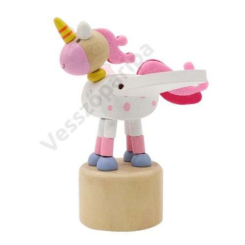 Nyomogatós figura - táncoló unikornis