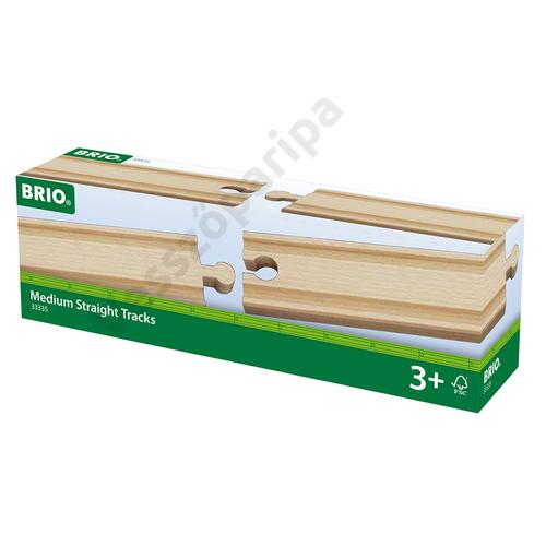 Brio 33335 4 darabos közepes méretű egyenes sín doboz