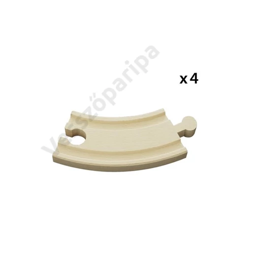 Brio 33337 rövid kétoldalas kanyarodó sín