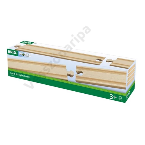 Brio 33341 4 darabos hosszú méretű egyenes sín doboz