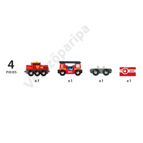 Brio 33844 tűzoltó vonat részei