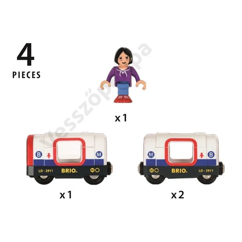 Brio 33867 metróvonat részei