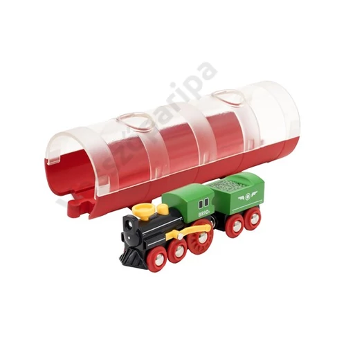 Brio 33892 gőzmozdony alagúttal