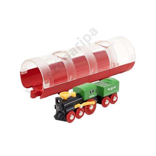 Brio 33892 gőzmozdony alagúttal