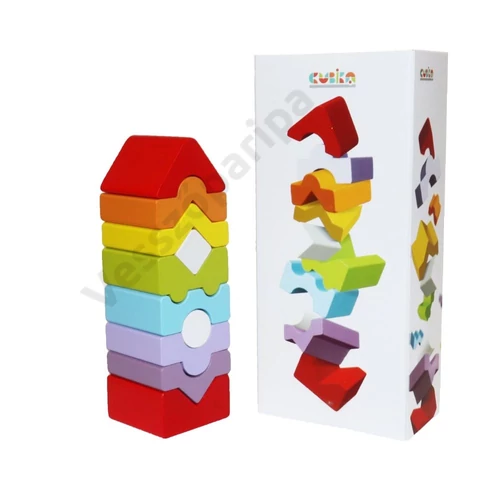 Cubika tanító fa torony 10 soros