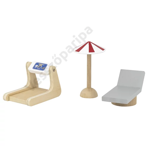 Viga Toys fa babaház terasza