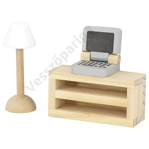 Viga Toys fa babaház nappali szoba bútora 