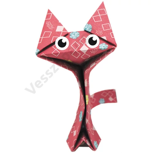 Fridolin origami készlet macska hajtogató készlet Funny origami