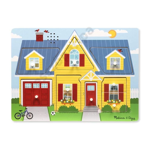 Melissa and Doug hangos puzzle a ház körül