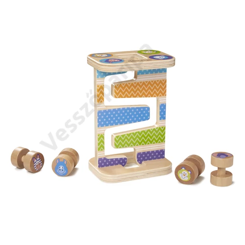 Melissa and Doug készségfejlesztő fajáték Cikk-cakk torony