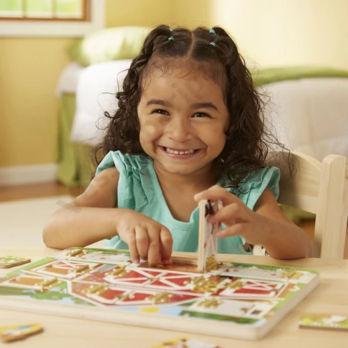 Melissa and Doug mágneses bújócska készségfejlesztő kirakó