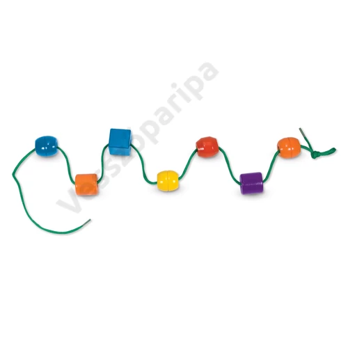 Óriás gyöngyfűző készlet fadobozban Melissa and Doug
