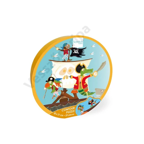 Scratch Europe forma puzzle Kalózok 29 darab
