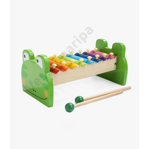 Top Bright békás metalofon fa játék hangszer kettő fa ütővel