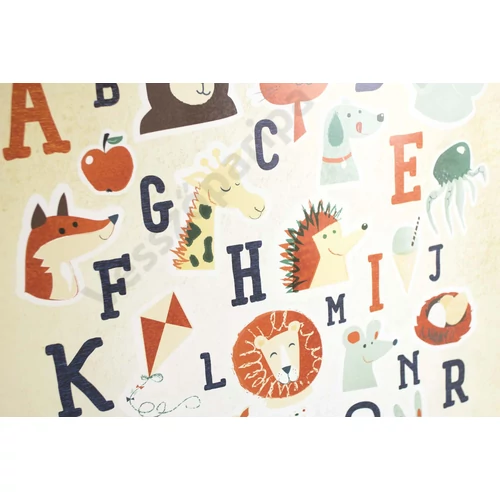 Kuvik angol ABC poszter illusztráció