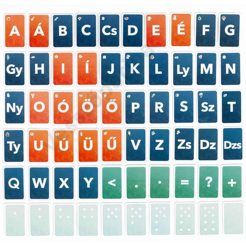 Kuvik betűkártya nagybetűs ABC