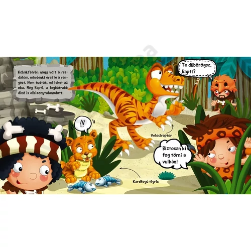 Flitteres borítójú mesekönyv a dinoszauruszokról