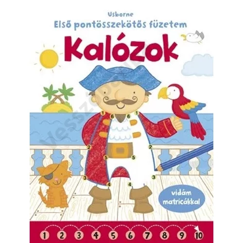 Kalózok - pontösszekötő füzet óvodásoknak matricákkal