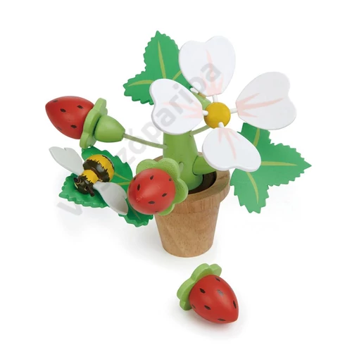 Egyensúlyozó játék - mágneses eperbokor építő - Tender Leaf Toys