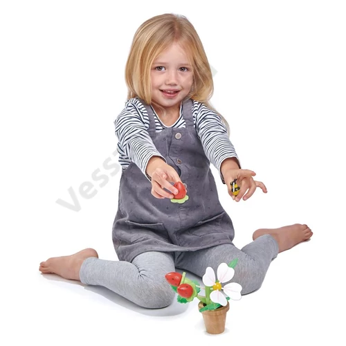 Egyensúlyozó játék - mágneses eperbokor építő - Tender Leaf Toys