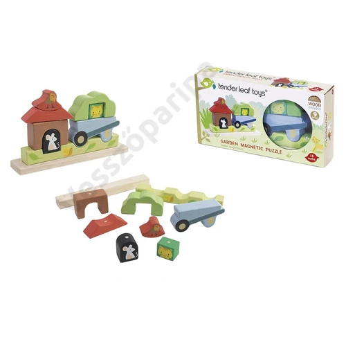 Tender Leaf Toys 3D mágneses kertépítő puzzle