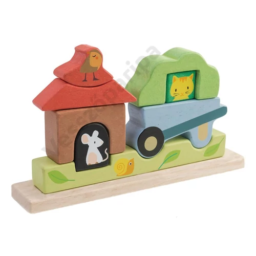 Tender Leaf Toys 3D mágneses kertépítő puzzle