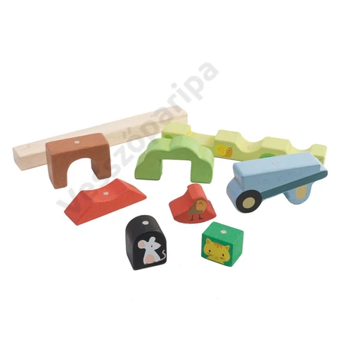 Tender Leaf Toys 3D mágneses kertépítő puzzle
