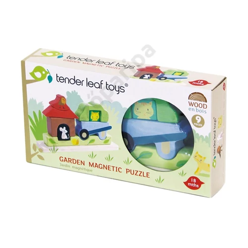 Tender Leaf Toys 3D mágneses kertépítő puzzle