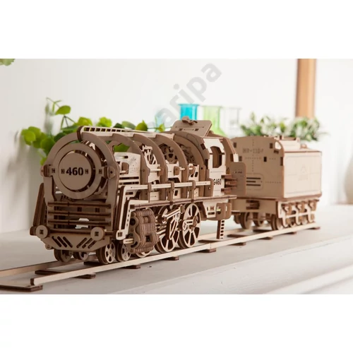 UGEARS Gőzmozdony modell fogaskerekekkel