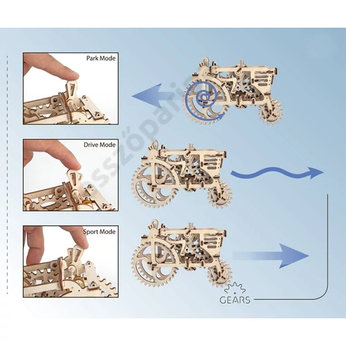 Ugears mechanikus modell traktor sebességváltás