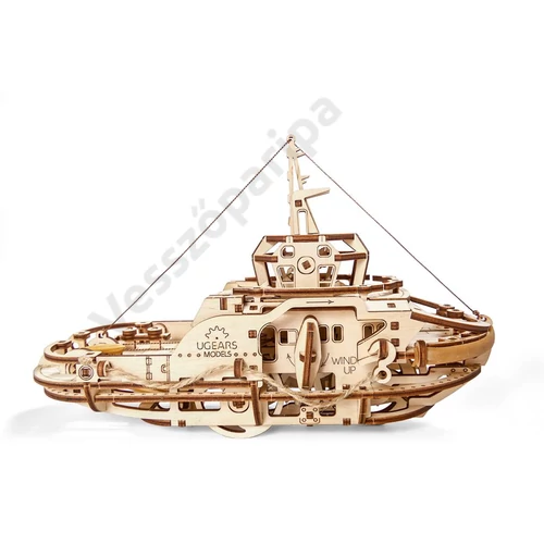 UGEARS modell - 3D kirakó - vontatóhajó