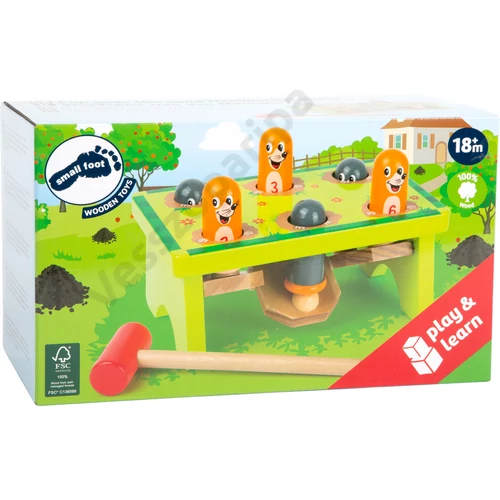 Small foot 11162 fa vakondos kalapácsos játék doboza