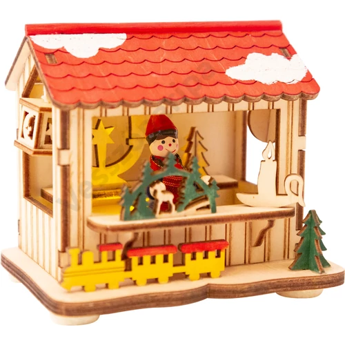 Small foot Karácsonyi vásári boltocskák 3 darab