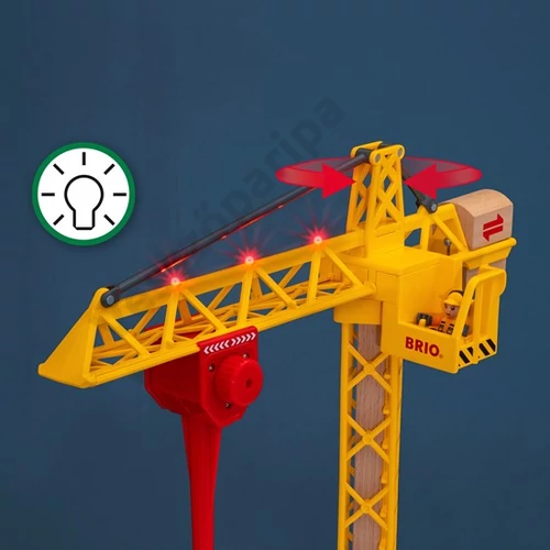 Brio világító építkezési daru