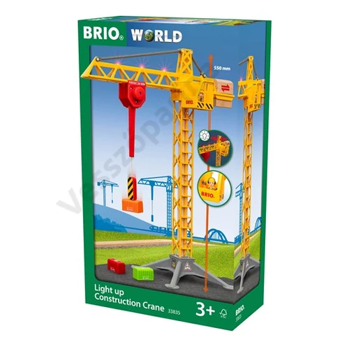Brio World 33835 világító építkezési daru doboz