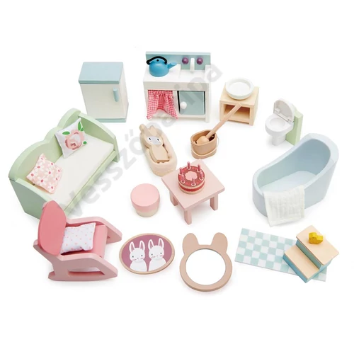 Tender Leaf Toys fa játék babaház bútor szett
