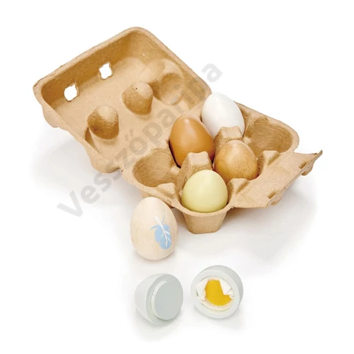 Szeletelhető főtt tojás fából Tender Leaf Toys