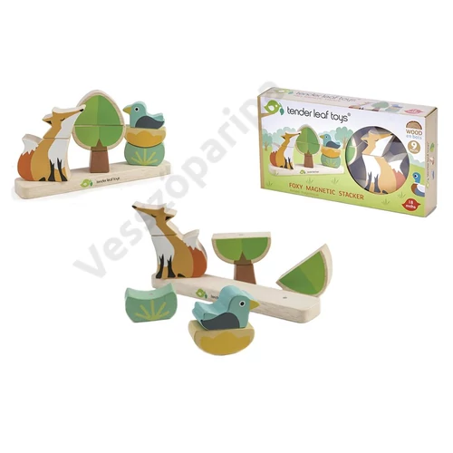 Tender Leaf Toys mágneses mozaik építő rókával